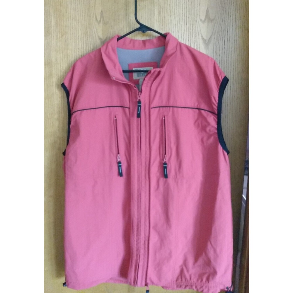 REDHEAD Fishing Vest Ripstop Material Size L, Color Red sport vented back